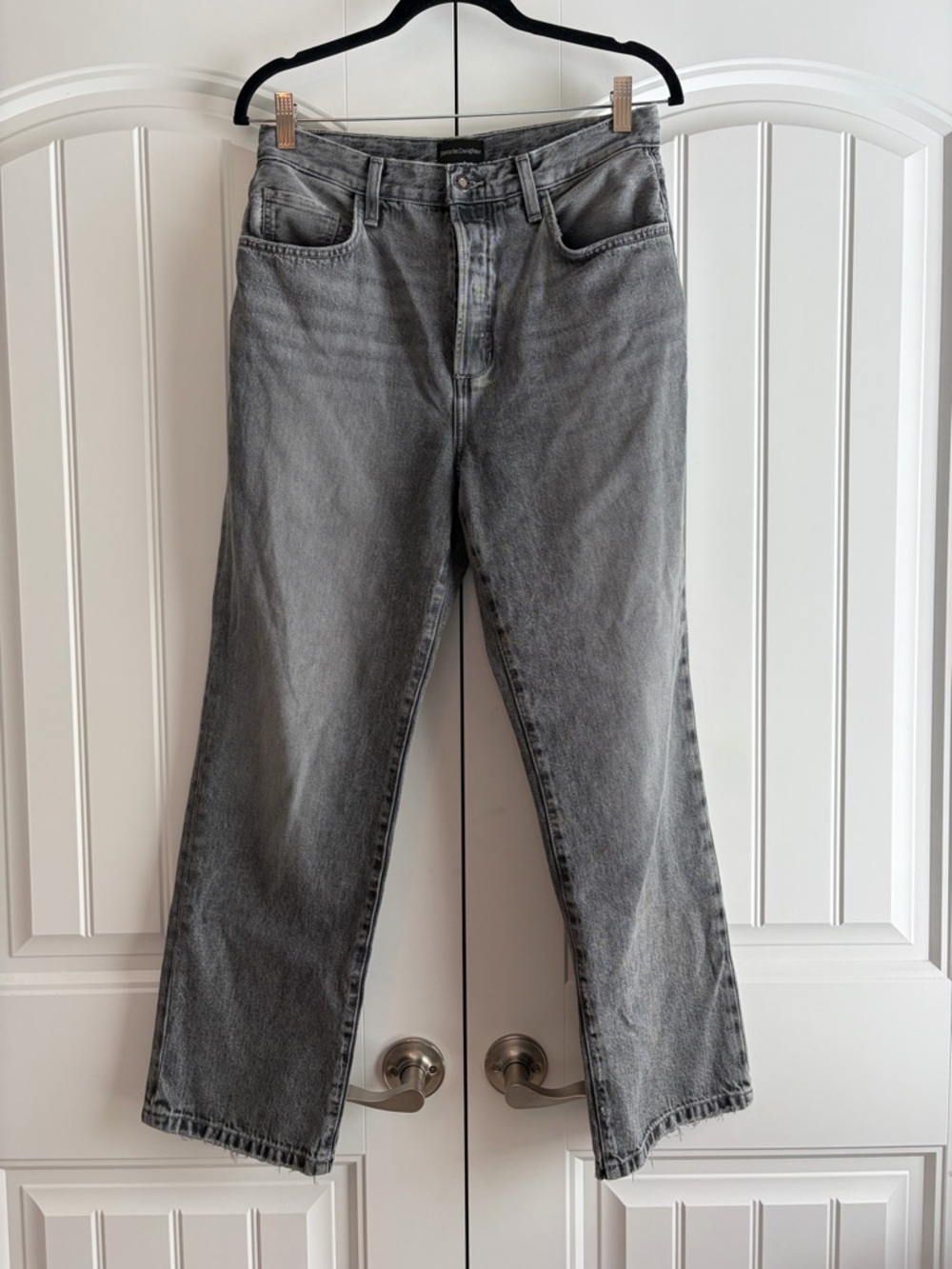 Favorite Daughter The Otto High Rise Boyfriend Ankle Jeans Dover Black Size 28
